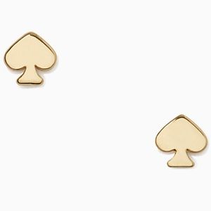 NWT Kate Spade New York Mini Gold Signature Spade Stud Earrings
